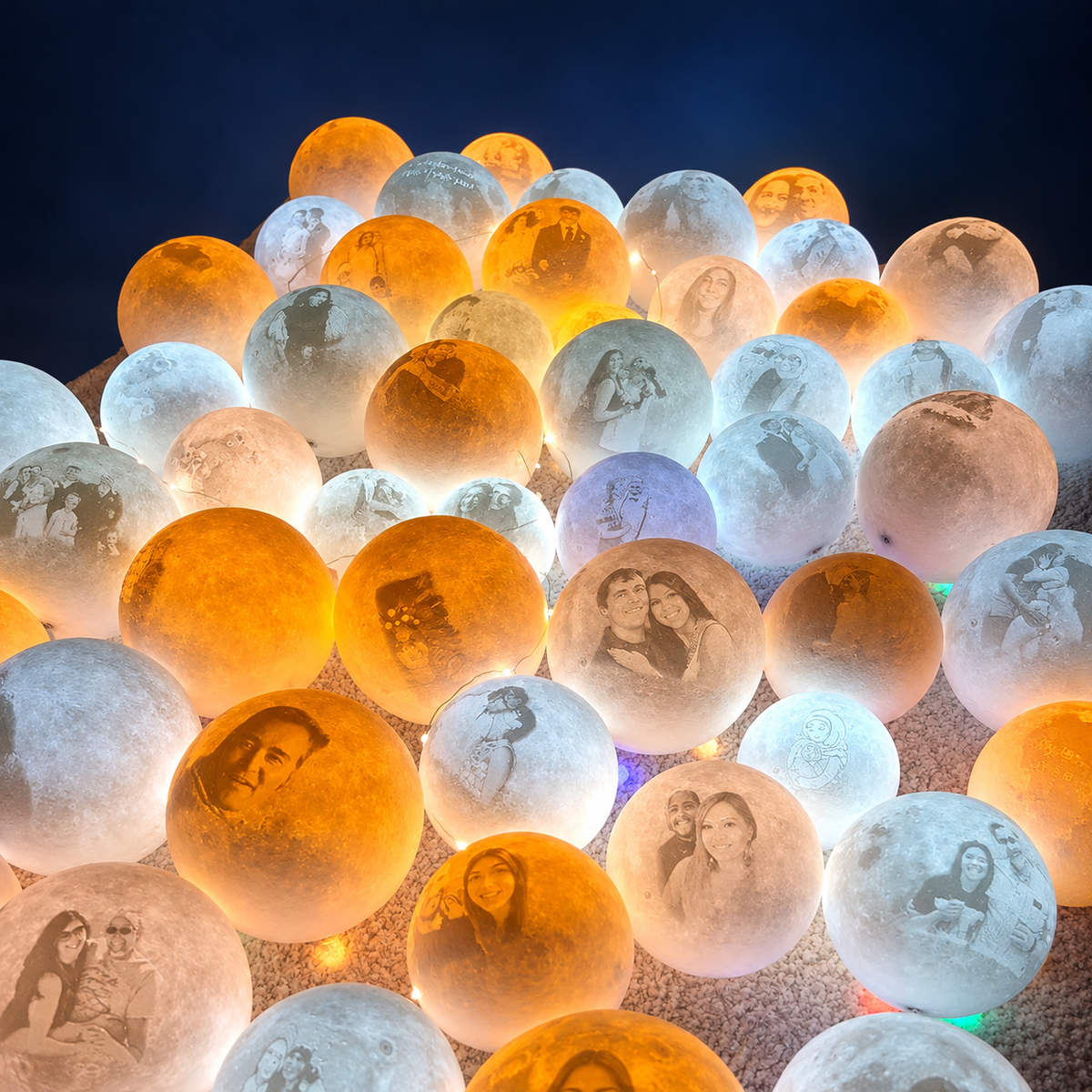Lampe Lune Photo Personnalisée – Votre photo et votre texte