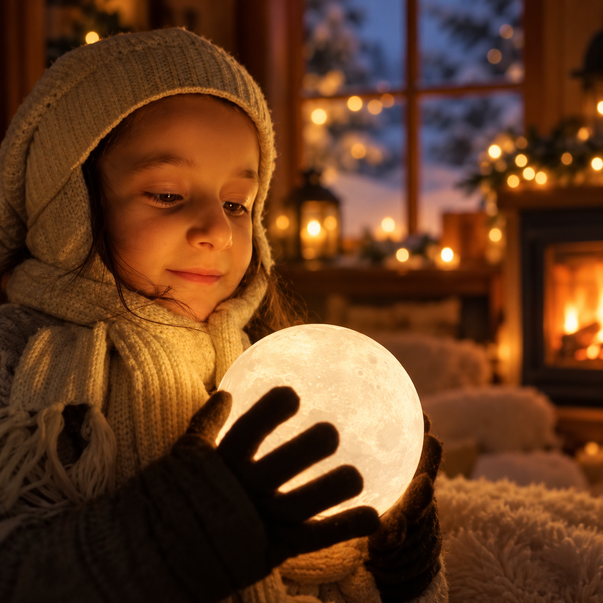 Lampe Lune Photo Personnalisée – Votre photo et votre texte