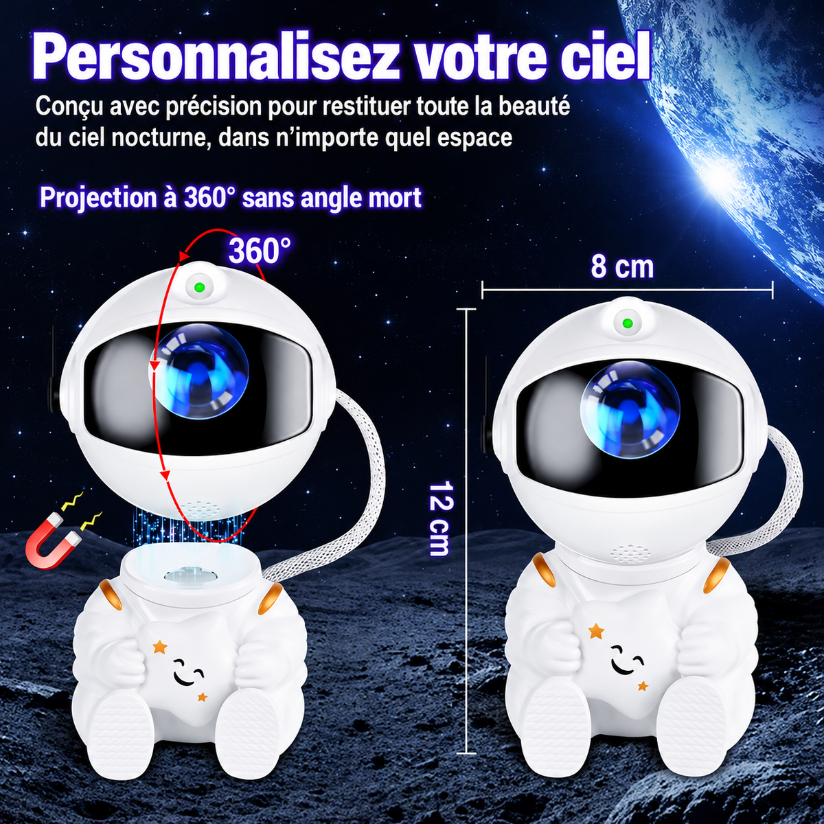 Alandra - Projecteur Astronaute Dynamique