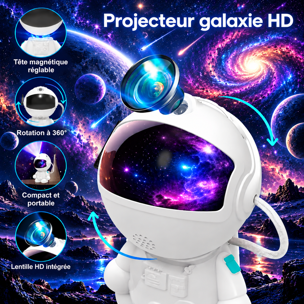 Alandra - Projecteur Astronaute 2026